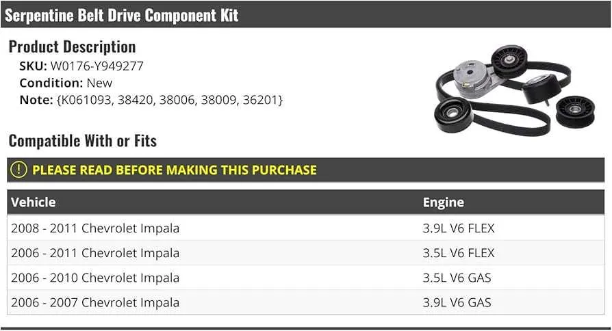 2011 chevy impala belt diagram