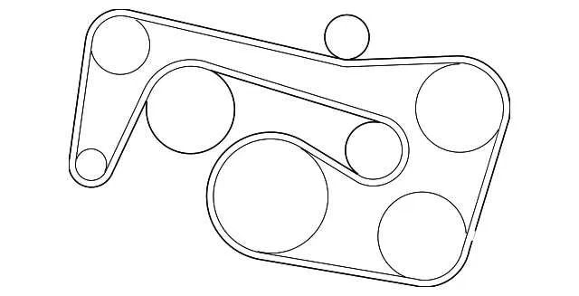2008 mercedes e350 belt diagram