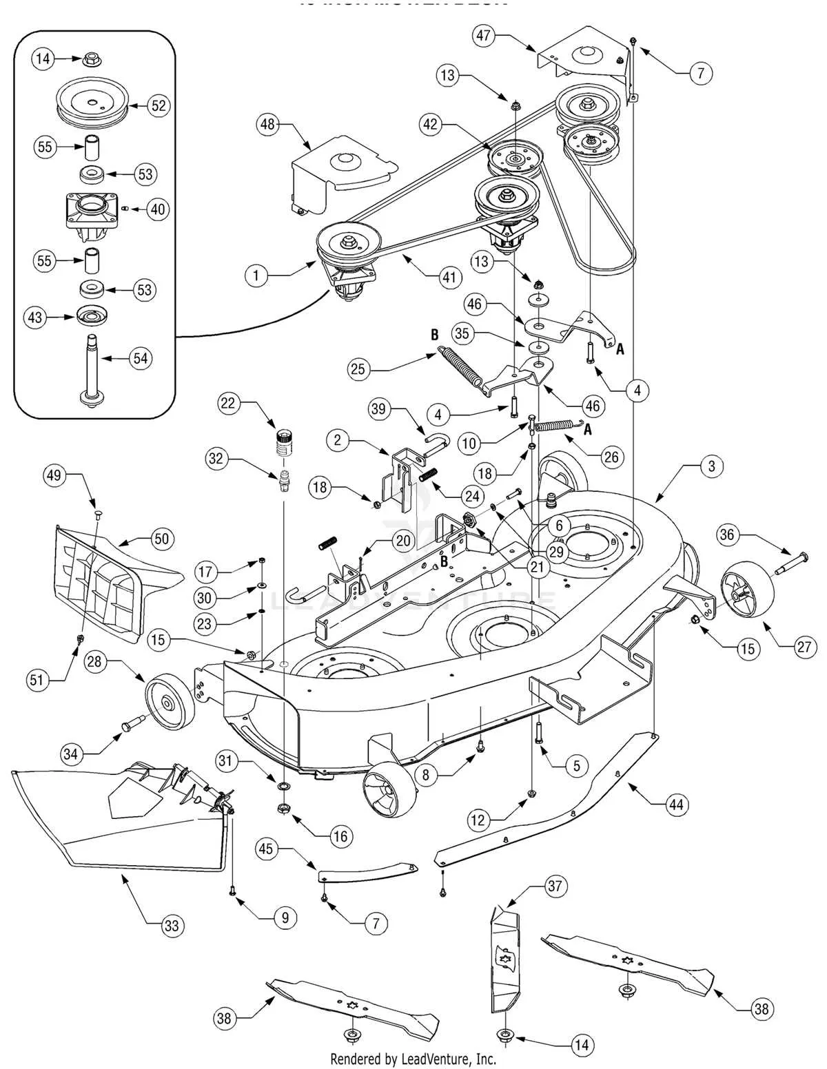 cub cadet ltx1045 drive belt diagram