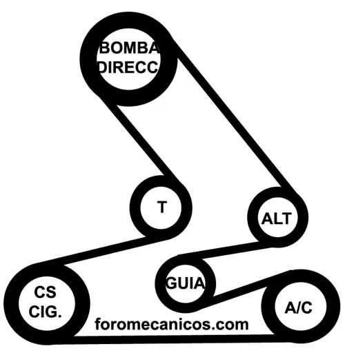 rsx serpentine belt diagram