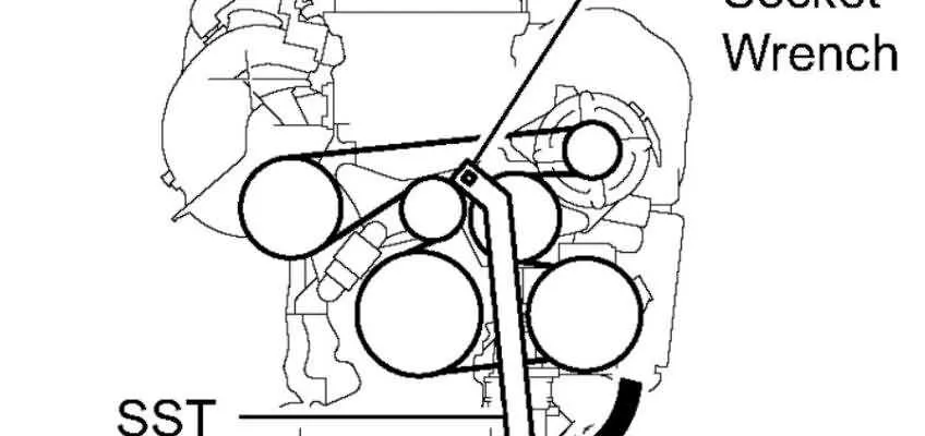 toyota camry serpentine belt diagram