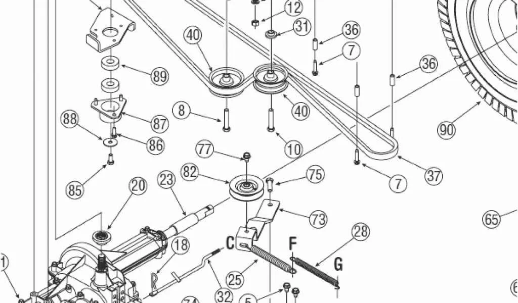 troy bilt 13an77bs011 belt diagram