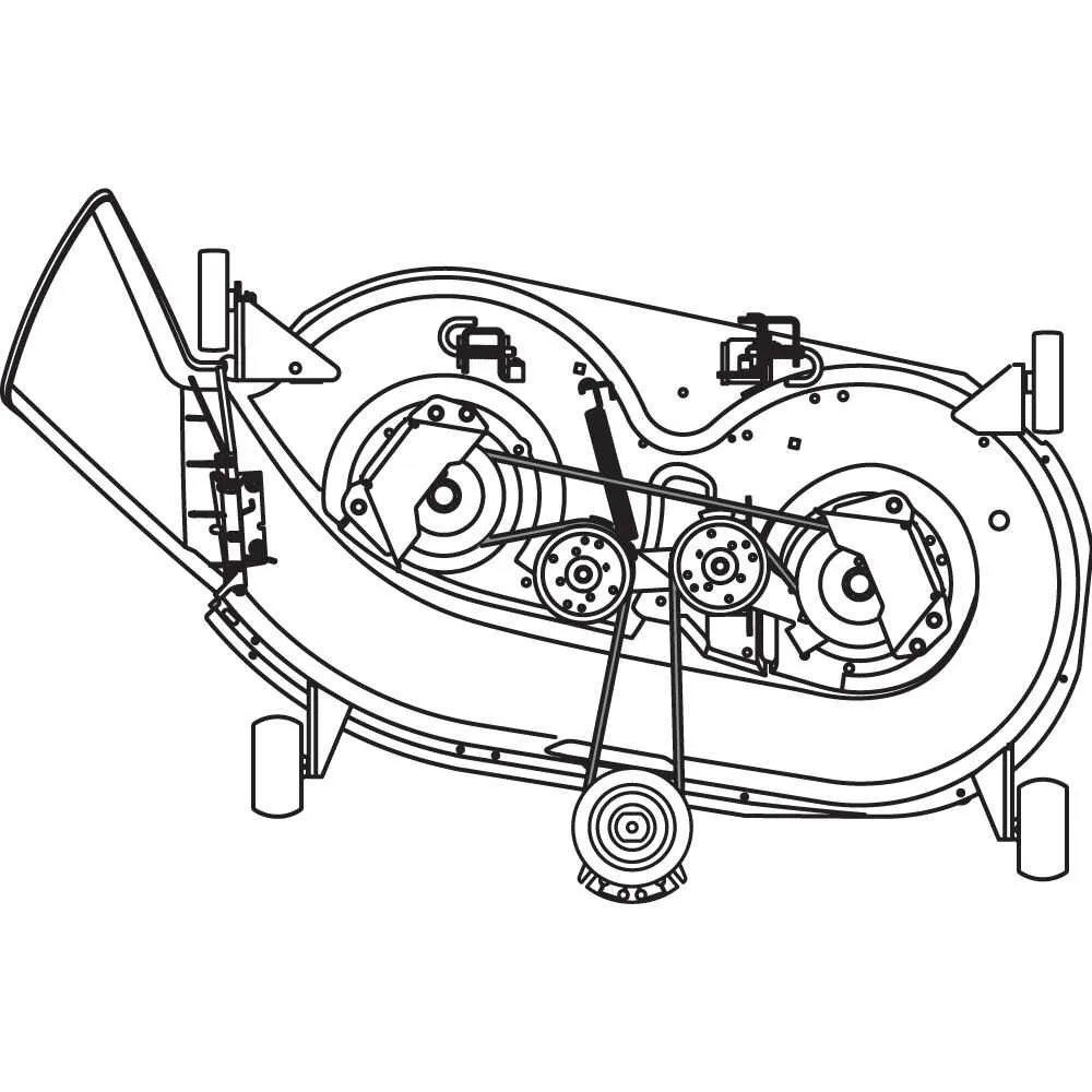 troy bilt mustang 42 drive belt diagram