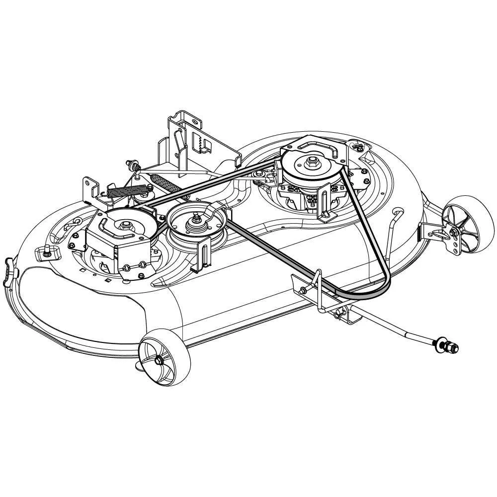 troy bilt pony 42 inch deck belt diagram