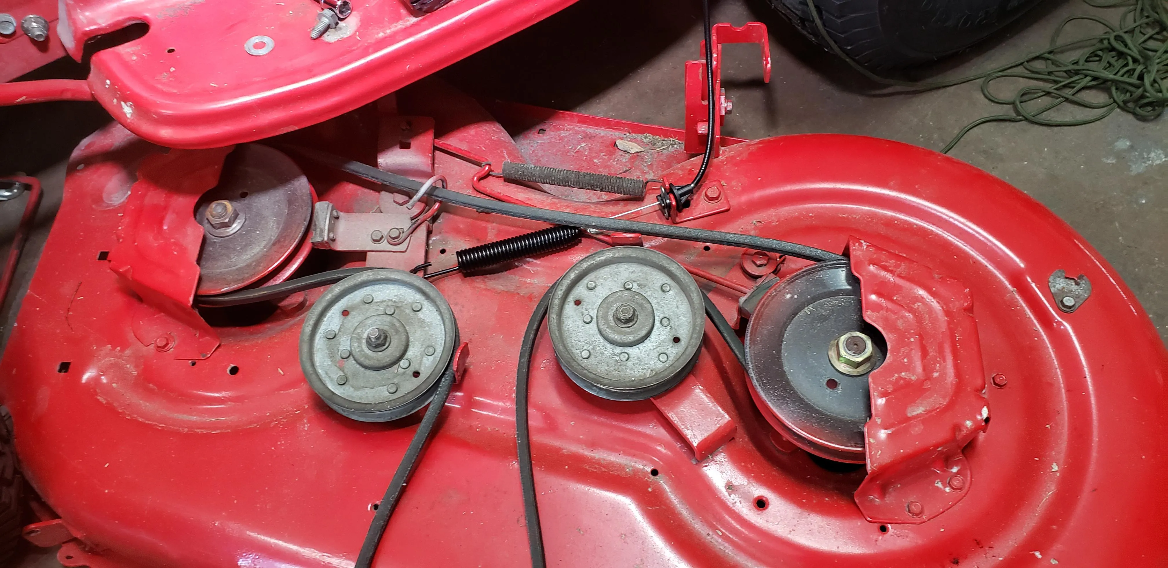troy bilt pony mower belt diagram
