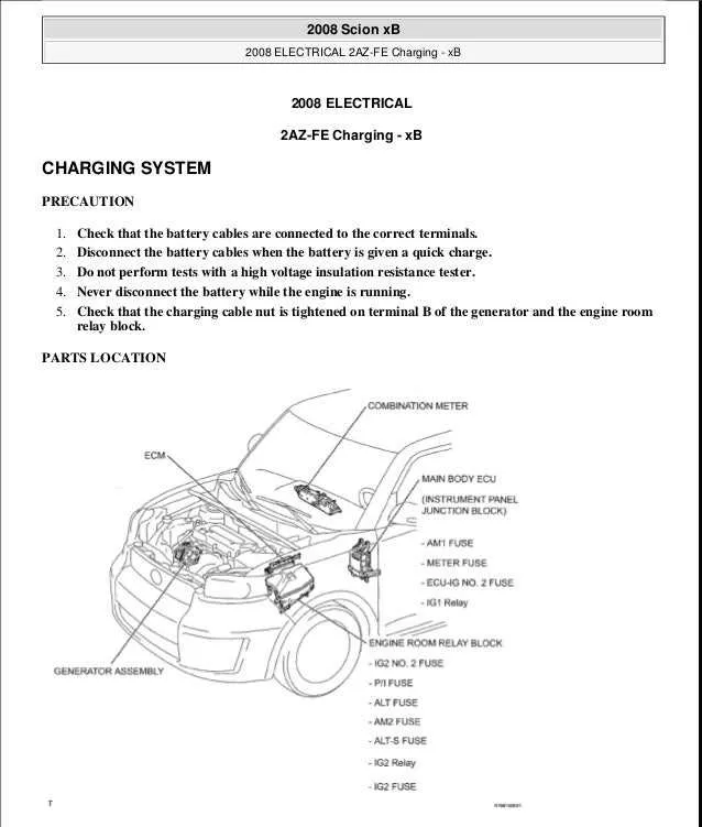 2005 scion tc belt diagram