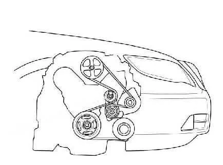 2008 acura mdx serpentine belt diagram