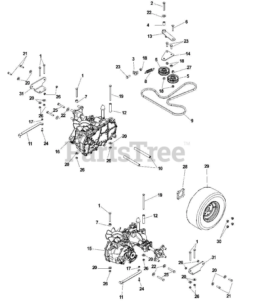 dixon ztr drive belt diagram