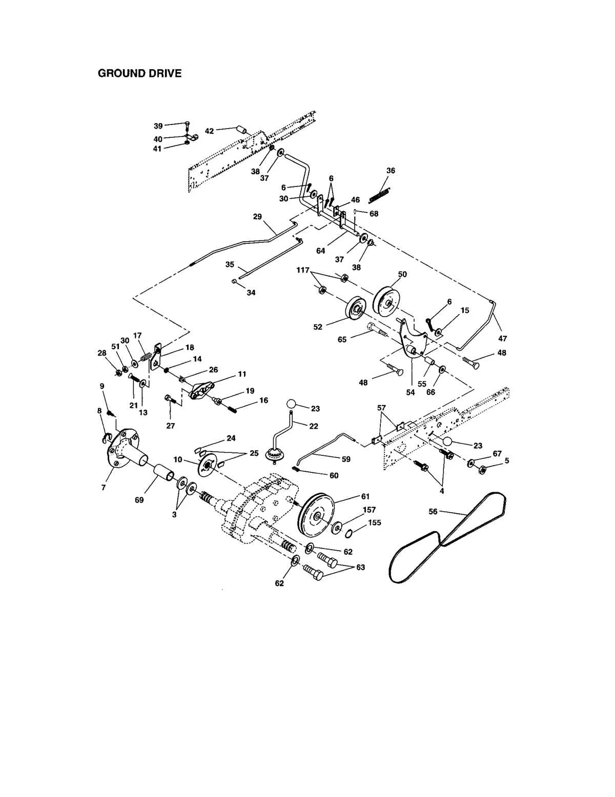 craftsman gt 3000 belt diagram