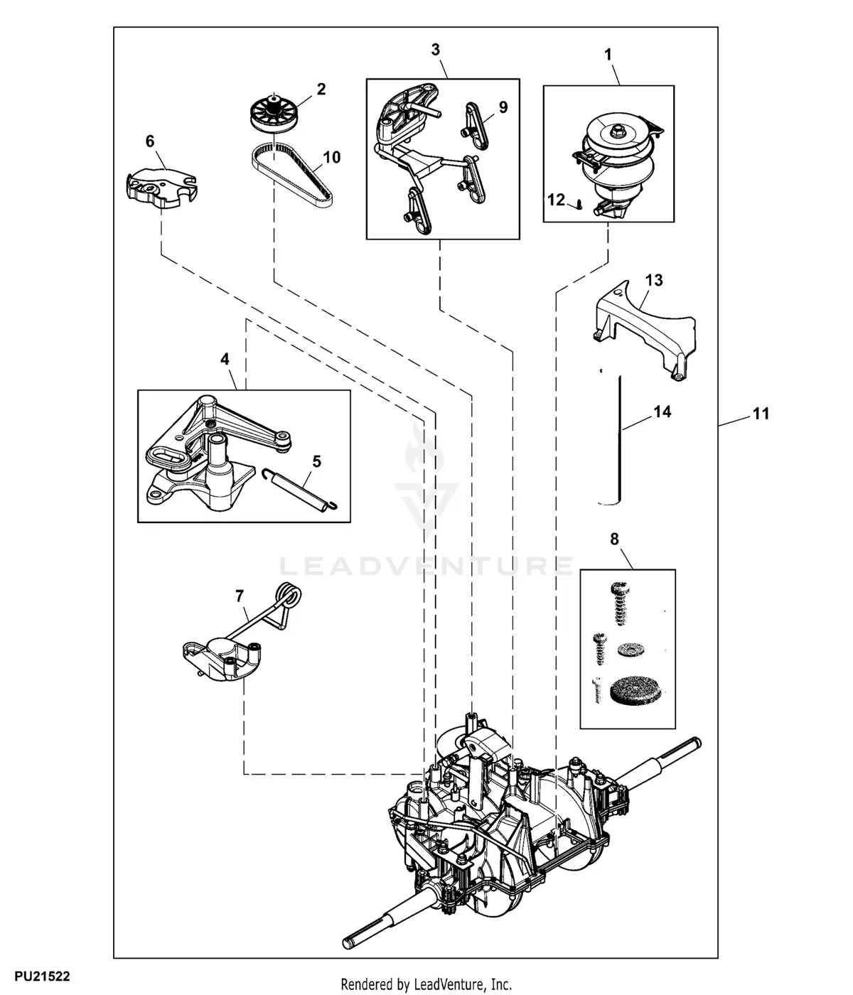 d105 belt diagram