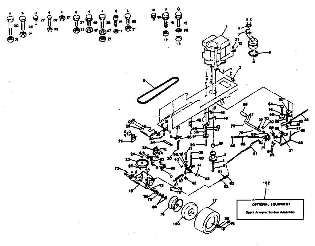 craftsman t140 drive belt diagram