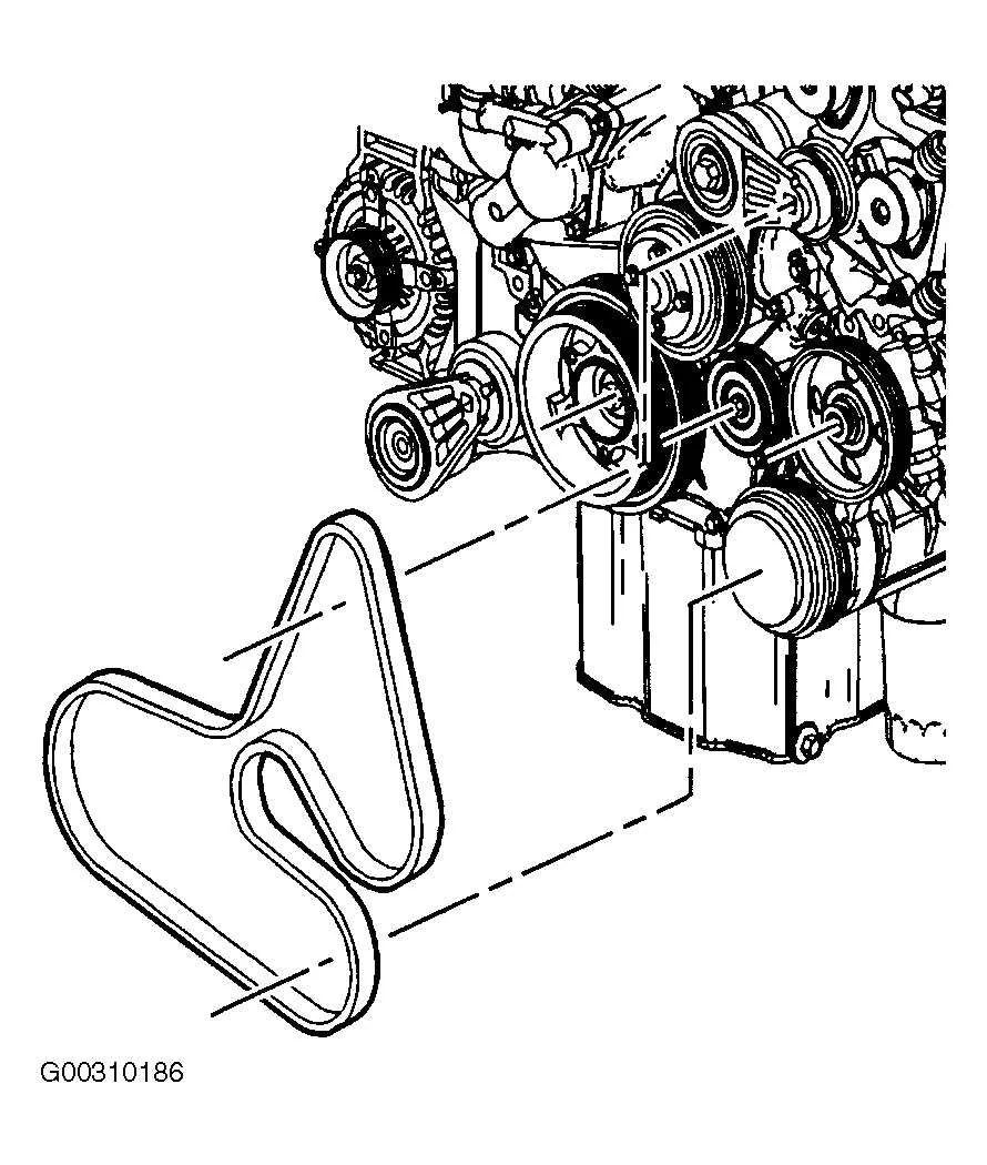 2008 cadillac dts serpentine belt diagram