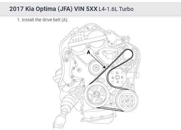 2011 kia optima belt diagram