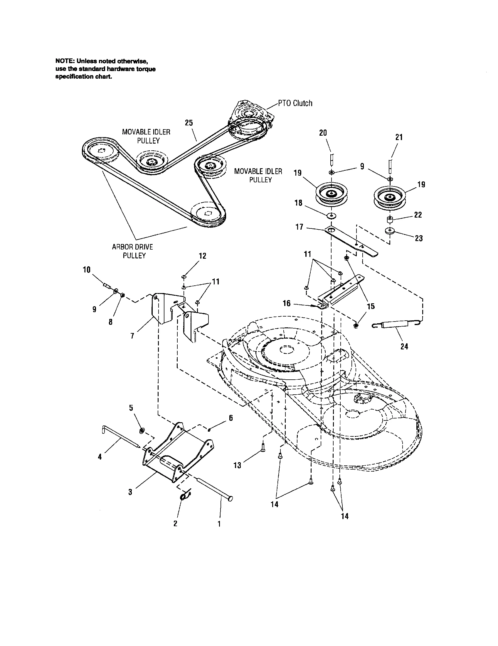 craftsman zts 7000 belt diagram